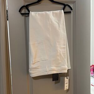 Zara Cream Pants with Button Detail